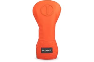 BAIRBRE Golf Club Head Covers, Driver Covers Fariway Wood Covers Hybrid Head Covers 3 Wood Headcover Leather Golf Headcover with Number Tag for Scotty Cameron Odyssey Taylormade