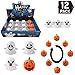 Liberty Imports Pack of 12 Halloween Wind Up Toys Spinning Pumpkins and Ghosts, Party Favors Goody Bag Gag Toy Assortments for Kids