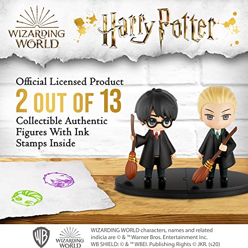 P.M.I. Harry & Draco w/ Brooms Collection of 13 Harry Potter Stamps