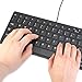 GMYLE Compact Wired USB Mini Keyboard for PC (Charcoal Black)