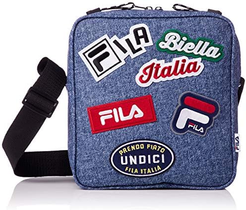 [フィラ] FILA スクエア ロゴ ワッペン 背面ポケット 横型 FM2143 ショルダーバッグ