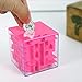 Money Maze Puzzle Box, Sakiyr Money Bank for Kids and Adults Funny Birthday XMAS-Gift (Pink)