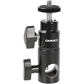 CAMVATE Light Stand Mount with 1/4-20 Mini Ball Head for Monitor/LED Light