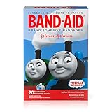 Band-Aid Brand Adhesive Bandages Featuring Thomas & Friends, Assorted Sizes, 20 Count