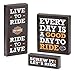 Harley-Davidson Wooden Harley Motto Pub Signs, Set of Three, Black HDL-15316