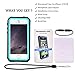 iPhone 5S Waterproof Case, eFond iPhone SE Waterproof Case IP68 Certified Shockproof Durable Slim Fit Full-Sealed Hard Cover with Touch ID Snow Dust Dirty Proof Case for iPhone 5 5S SE [Teal Blue]