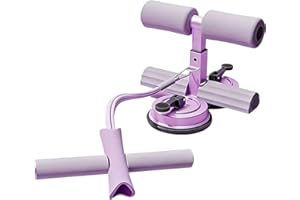 Sit-Up Assistant with Dual Suction Cups & Handle – 3-Level Height Adjustable Core Trainer for Home Workouts, Double-Layer NBR