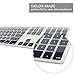 Allinside Ombre Grey Keyboard Cover for iMac Wired USB Keyboard A1243 MB110LL/B