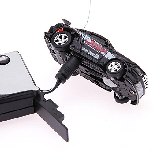 Rumfo Cans Type mini RC Radio Remote Control Micro Racing Car Portable Pocket Toy Car with 4pcs Roadblocks Toys Kids Gift