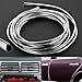 Astra Depot Universal U Shape Custom Chrome Plated 10ft 6mm DIY Moulding Trim Strip Line for SUV Sedan Car Vehicle Automobile Pickup Truck AC Vent Door Edge Decoration