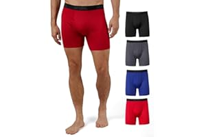 32 DEGREES 32º DEGREES mens Mens 4-pack Active Mesh Quick Dry Performance Boxer Brief