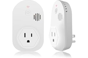 Briidea Power Failure Alarm with LED Indicator & 80dB Siren, Powered by Rechargeable Battery (Included), Perfect for Monitoring Refrigerators, Freezers, Sump Pumps, Aquariums