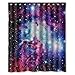 Bathroom decor - Space Nebula Universe Pattern Retro Galaxy Tribal Patterned Shower Curtain (60