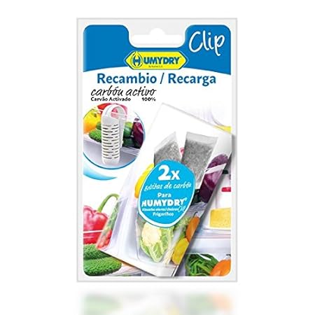 HUMYDRY® Recambios Absorbe Olores 2x15g para Clip Nevera: Amazon ...