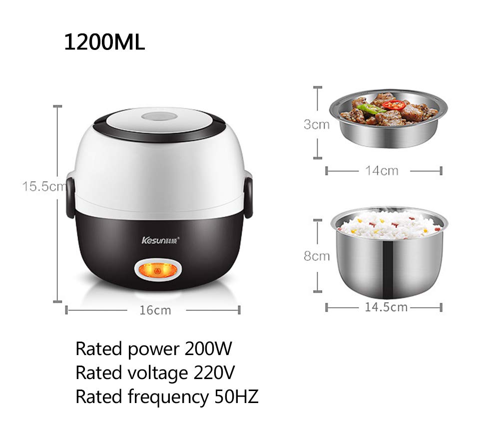 Fiambrera Electrica 220V Portátiles Bandeja Extraíble Acero ...