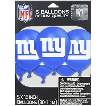 Amazon Com New York Giants Collection Printed Latex Balloons