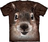 The Mountain Men's Squirrel Face T-Shirt, Brown, X-Large