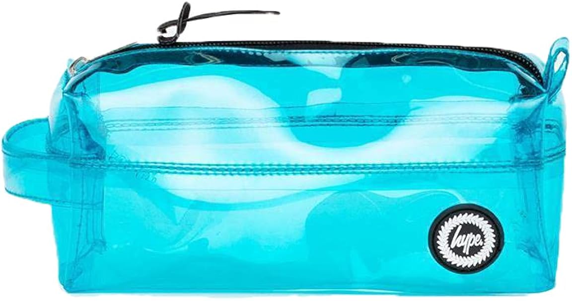 Hype Blue Transparent Pencil Case Amazon.co.uk