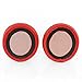 Replacement Ear Pads for Beats Solo 2 and Solo 2 Wireless Headphones With Exclusive AHG Adhesive Tape (RED)
