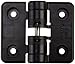 LAMP by Sugatsune Sugatsune HG-YJ50BL Polyacetal Detent Hinge with Holes, 50mm Leaf Height, 60mm Open Width, 5 lbs inch Torque, Black