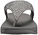 FitFlop Womens's Rokkit Flip Flop,Silver Nova,6 M US