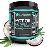 MCT Oil Powder - Keto Diet Coffee Creamer, Paleo Certified, Non-GMO, Gluten Free - 100% Organic Coconut Medium Chain Triglycerides, Ketogenic Super Fuel for Energy and Brain Function