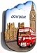 Double-decker Bus / Big Ben. London. United Kingdom, Souvenir Thailand 3d High Quality Resin TOY Fridge Magnet