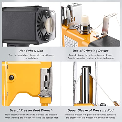 Kotsy 220 V Sewing Machine for Bags 2 Seconds/Bag, Sewing Machine for Bags/Fabric/Rice/Paper/Plastic Bags for Sewing Bags