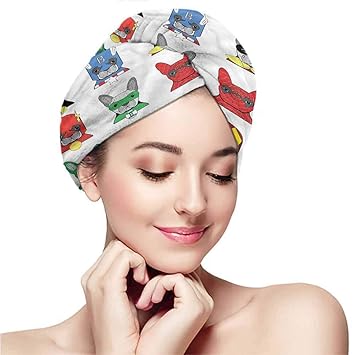 Amazon Com Dry Hair Towel Quick Dry Hair Cap Long Hair Wrap