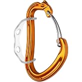 GRIVEL Carryabiner &ndash; Large Aluminum Carabiner with Integrated Screw and Gear Carrier for Ice Climbing and Mountaineering