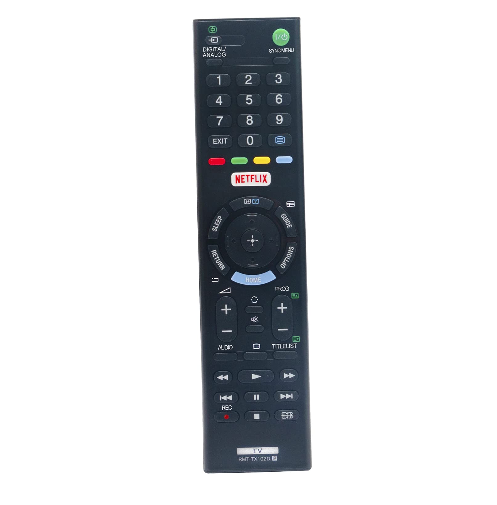 AULCMEET RMT-TX102D Replacement Remote Control Compatible with Sony 4K 3D LED TV KDL-40R510C KD-55X720E KD-43X720E KD-49X720E KDL-32R500C KDL-40W650D KDL-48R530C
