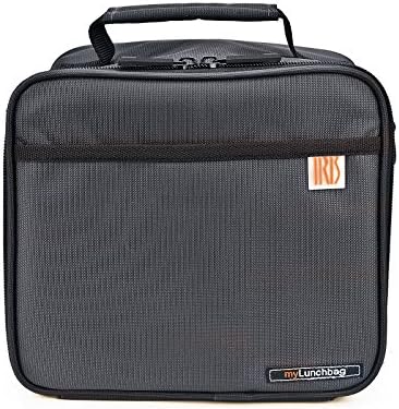 Saco de Comida Térmica 4,2 L - Saco Térmico Conjunto com 2 Recipientes Herméticos de 0,6 L e 0,8 L, Lancheira de Parede Extra Espessa com Efeito Frigorífico, Lancheiras de Trabalho, Camping, Cinzento