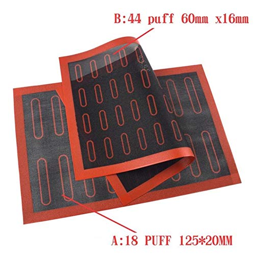 image for VAlink Silicone Baking Mat 18/44 Eclair Pizza Pastry Non Stick Liner M