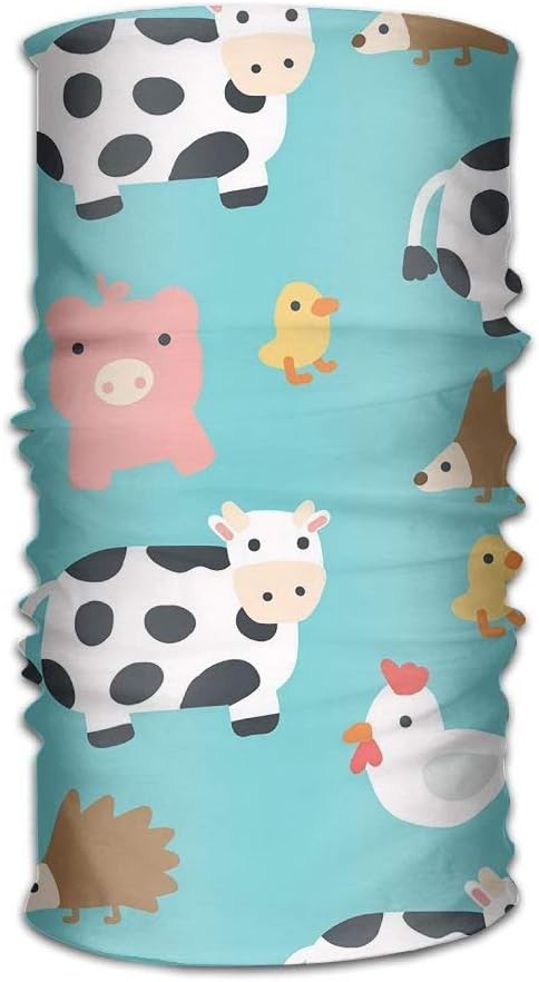 KAKICSA Headbands Headwear Bandana Cute Pig Scarf Wrap Mask Sweatband Outdoor Headscarve