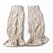 Womens Boot Socks-Winter Short Ankle Leg Warmers Lace Crochet Knitted Boot Cuffs for Women Knee High Thick Boots Topper Socks