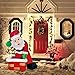4 Foot Inflatable Santa Santa LED Light Up Christmas Xmas Inflatable Rooftop Santa Santa Carry Gift Bag for Blow Up Yard Decoration, Indoor Outdoor Garden Christmas Decoration