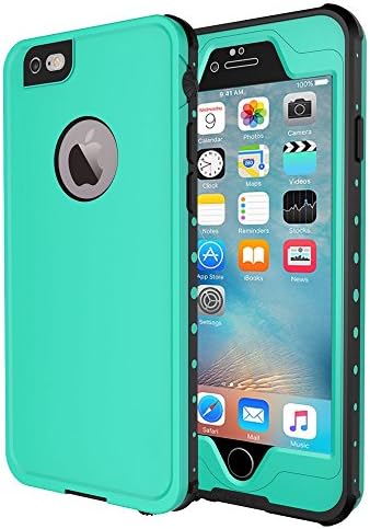 iPhone 6 / iPhone 6 Plus Waterproof Case, IP68 Protection Rating Waterproof Snow-proof Shockproof and Dirt-poof Protective Case for iPhone 6s / iPhone 6s Plus (AQUA, iPhone 6 PLUS / iPhone 6s PLUS)