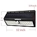 [2 Pack Big 44 LED] InaRock Large Size 44 LED Outdoor Wireless Solar Energy Powered Motion Sensor Light Ponds Decor Accent Lighting with Three Intelligent Modes - Battery Capacity 3000mAh Each