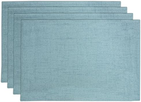 Bardwil Linens Brussels Set of 4 Placemats, Turquoise