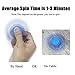 Fidget Toy Spinner, RunRRIn Hand Spinner Glow in the Dark with Ceramic Bearing Anti- Anxiety,ADD,Adhd and Stress Relief(Blue)
