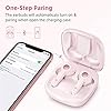 Wireless-Earbuds-Boltune-Bluetooth-V52-Earbuds-with-4-Microphones-in-Ear-Stereo-Crystal-Clear-Bluetooth-Headphones-USB-C-Quick-Charge-IPX8-Waterproof-40Hours-Playing-Time-SingleTwin-Mode-Pink Wireless Earbuds, Boltune Bluetooth V5.2 Earbuds with 4 Microphones in-Ear Stereo Crystal-Clear Bluetooth Headphones USB…