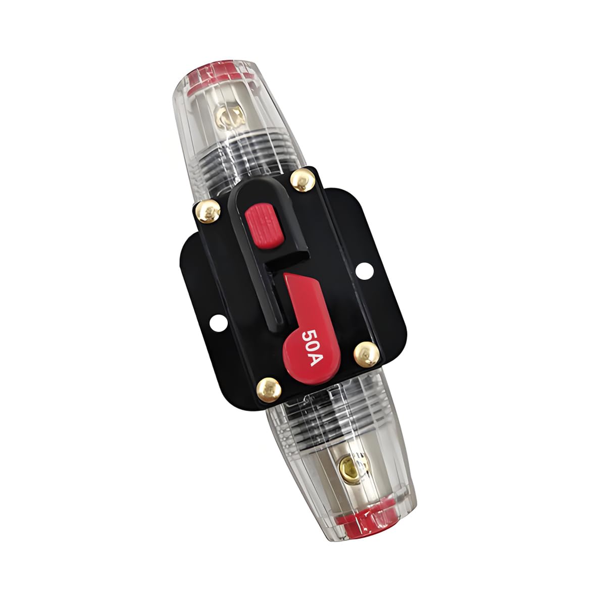 Photo 1 of FALVFUN 50 Amp Car Circuit Breaker, 12V-24V Manual Reset Vehicle Inline Fuse Inverter, Waterproof Automotive Power System Protection Accessories, Universal for Trolling Motors ATV