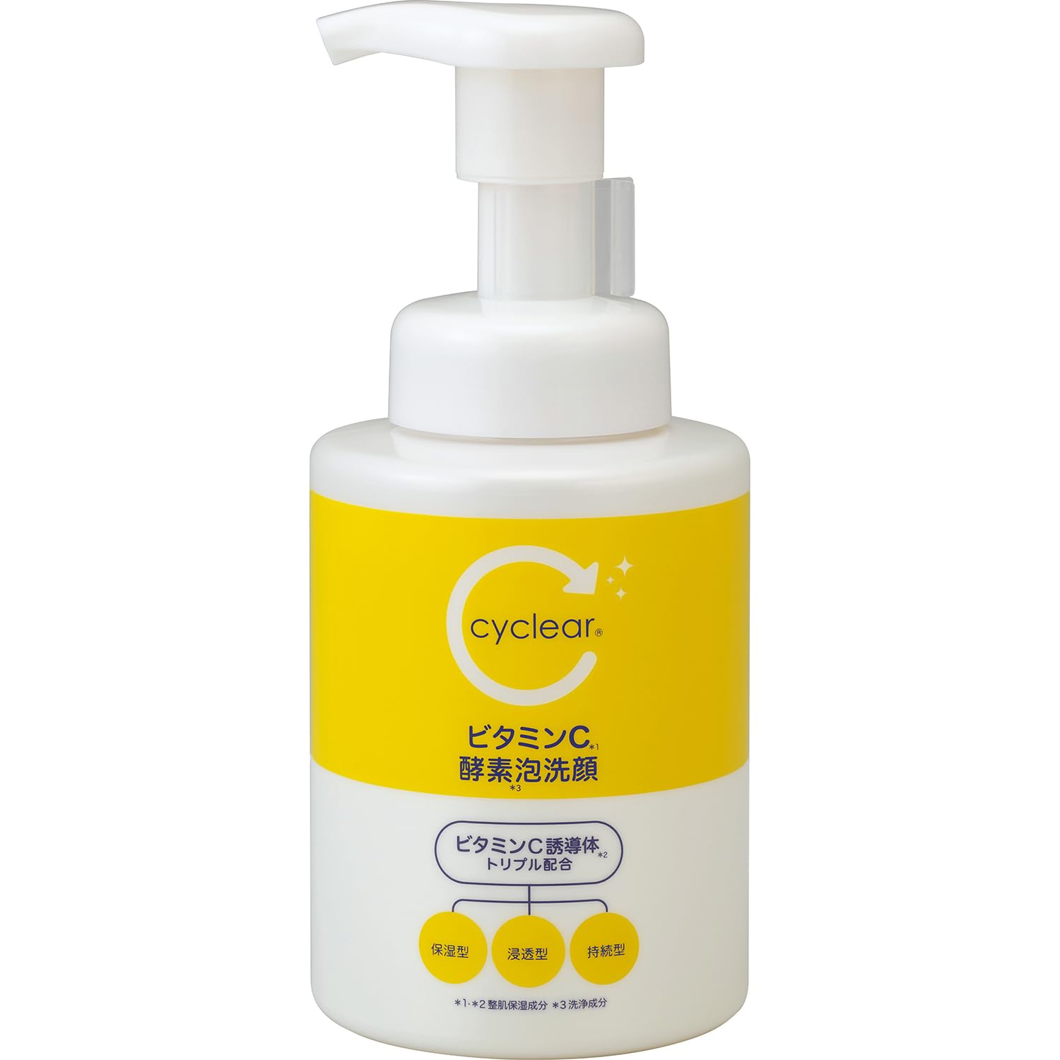 Kumano Yushi Cyclear VC Enzyme Foam Face Wash - 300ml