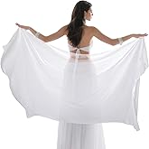 COSICS Belly Dance Veil Chiffon Dancer Hand Scarf for Women Races Costume