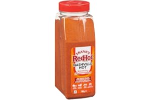 Frank's RedHot Nashville Hot Seasoning, 500 g - Seasoning with a Spicy-Hot Flavour Perfect for Wings, Fries, Sandwiches, Dips