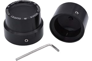 NATGIC Black CNC Aluminum RC Rear Axle Nut Cover Bolt Kit for Harley Sportster XL883 XL1200 - Set