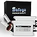 Safego AC 55W H3 HID Xenon Conversion Kit 6000K Diamond White HID Bulbs with 2 Slim Alloy HID Ballast 55 Watt Lights Lamp For Car AC 12V 55W
