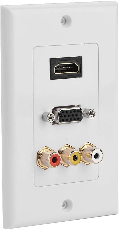 Socobeta Three in one Wall Socket Multi level Integrated Multimedia Panel with HDMI VGA Port