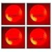 NEW 4 Red Nighthawk Glow In Dark LED Light Up Golf Balls Official Size Constant Lit