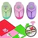 Paper Punch Hole Puncher - (3 Pack Palm Tree Tulip Bear) - Personalized Paper Craft Punchers Shapes Set - for Scrapbook Engraving Kids Artwork - Greeting Card Making DIY Crafts